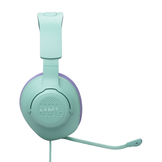 JBL Quantum 100M2 - Cyan - Wired over-ear gaming headset with detachable mic and mute option - Right